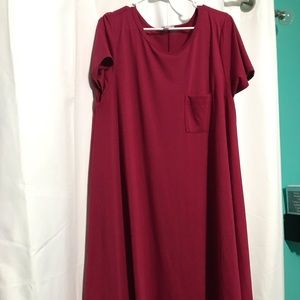 Solid Magenta Lularoe Carly Xl